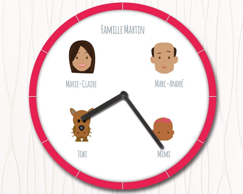 Horloge Family Circus