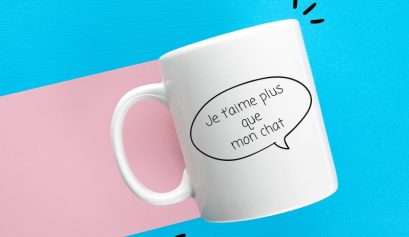 Mug je t'aime plus que mon chat