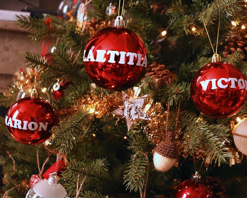 Boules de Noël personnalisables