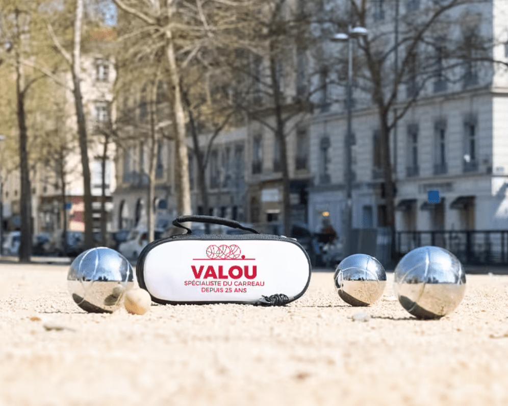 Sacoche de pétanque personnalisable coloris rouge