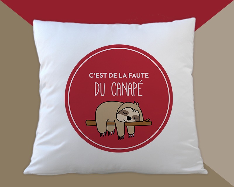 Coussin paresseux personnalisé