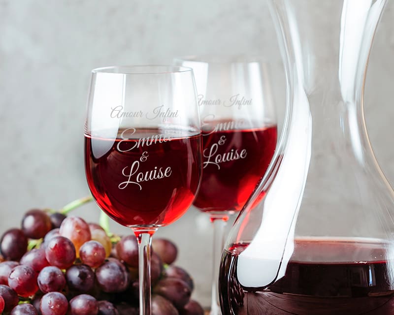 Lot de deux Verres à Vin Passion