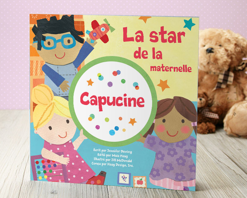 Livre personnalisé : la star de la maternelle
