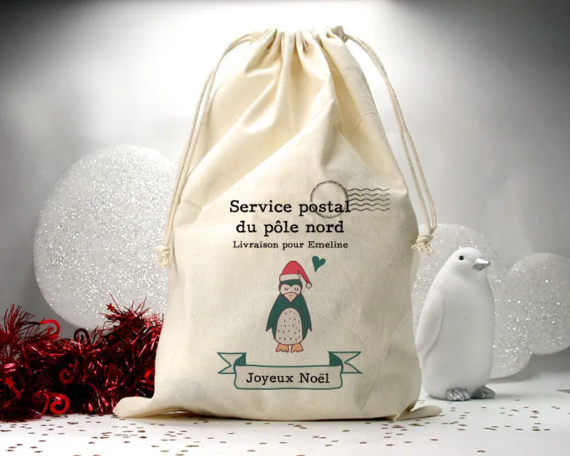 Hotte de Noël personnalisée