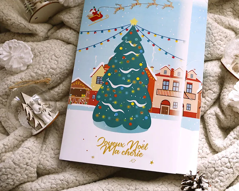 Calendrier de l'Avent rempli de délicieux chocolats de Noël
