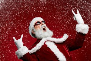 Déguisement du Père Noël rock'n'roll