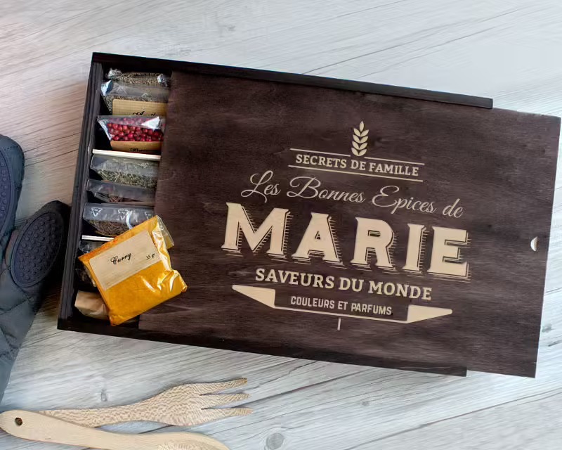 Un coffret d'épices personnalisé