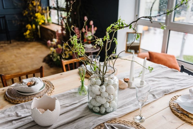 décoration table pour pâques