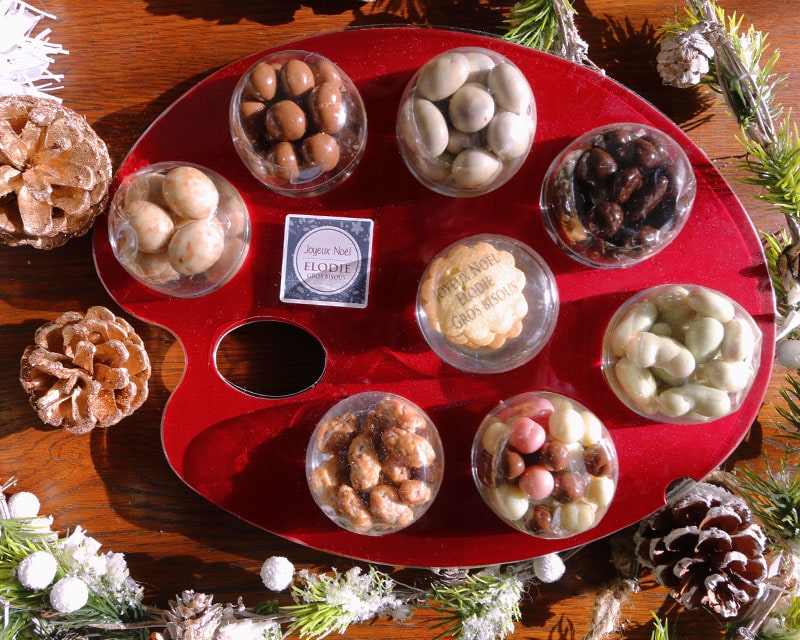 Chocolat personnalisé de Noël : Palette biscuits de Noël