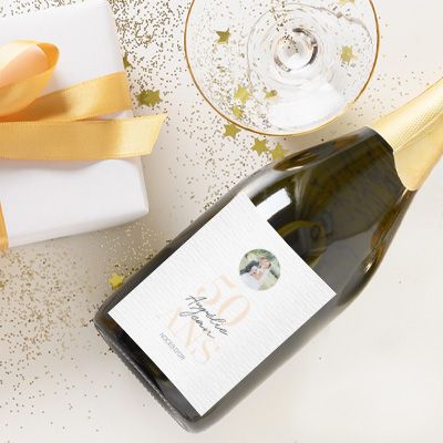 Bouteille de champagne personnalisée - Anniversaire de Mariage