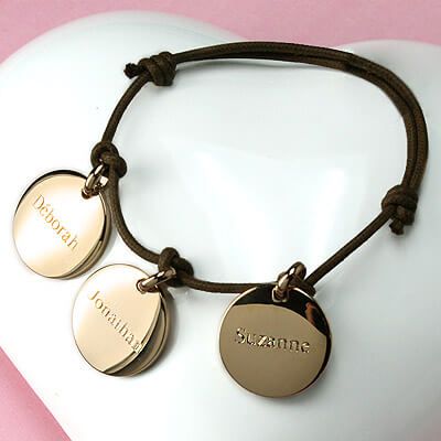 Bracelet personnalisé Petits Amours - Plaqué Or 18 carats