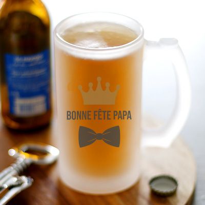 Chope de bière personnalisée - Papa Royal