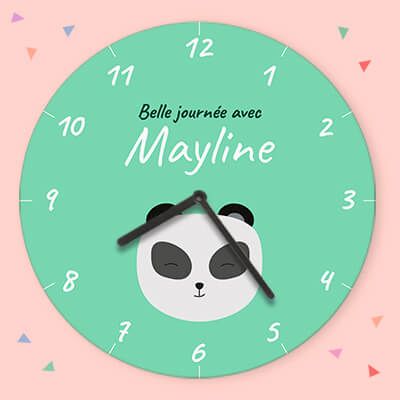Horloge Personnalisable - Petit Panda