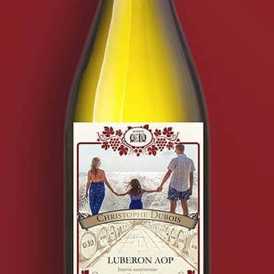 Bouteille de vin blanc AOP Luberon - Classique photo
