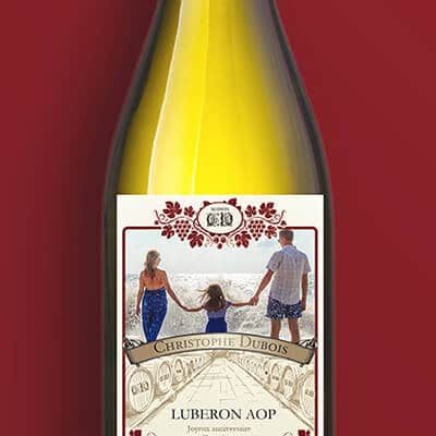 Bouteille de vin blanc AOP Luberon - Classique photo