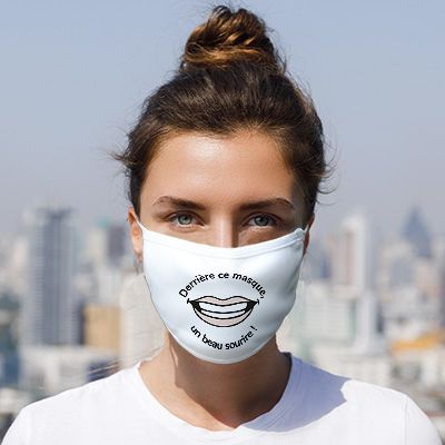 Masque pour visage personnalisé - Sourire