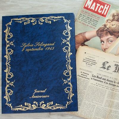Authentique Journal du Jour de Naissance et son écrin personnalisable
