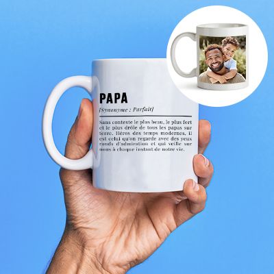 Mug personnalisé Définition avec photo - Papa