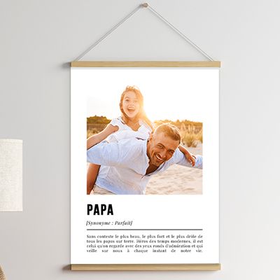 Affiche personnalisée Définition avec photo - Papa