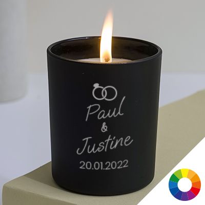 Bougie personnalisable parfumée - Mariage