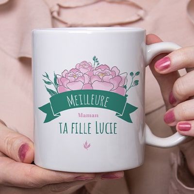Mug personnalisé - Maman Fleurie