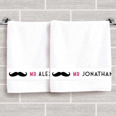 Duo de serviettes Mr & Mr