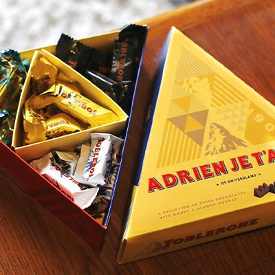 Boîte de mini Toblerone personnalisée - Mix chocolats