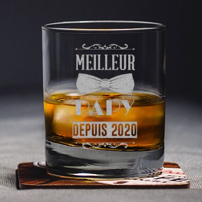 Verre à Whisky Personnalisable - Meilleur Grand-Père