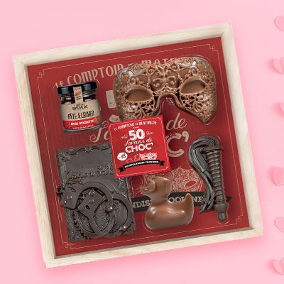 Coffret de chocolats coquins - 50 saveurs de choc'