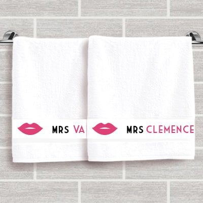 Duo de serviettes Mrs & Mrs