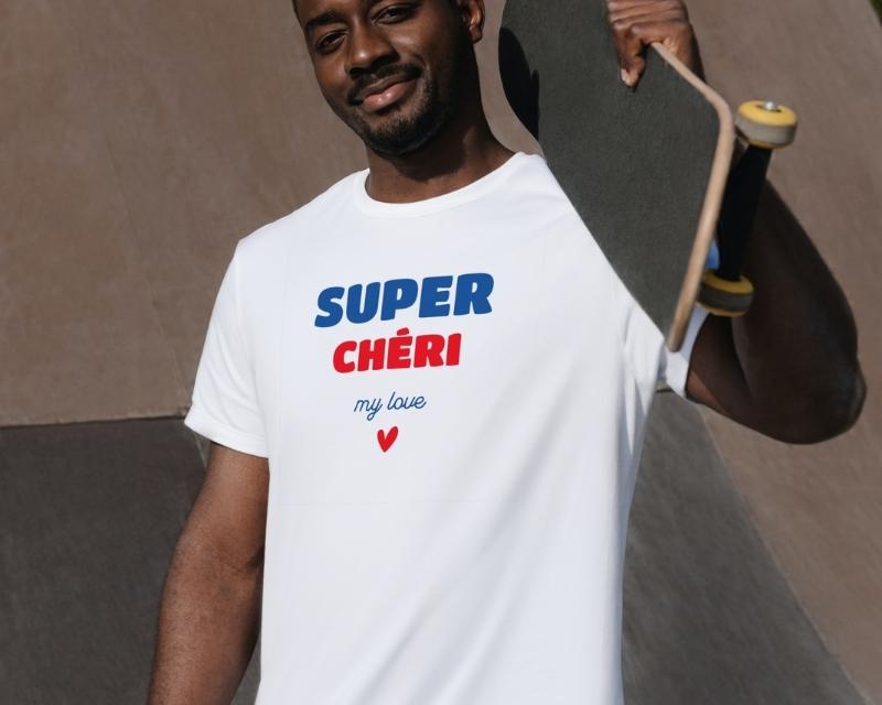 T-shirt homme personnalisé - Super Chéri