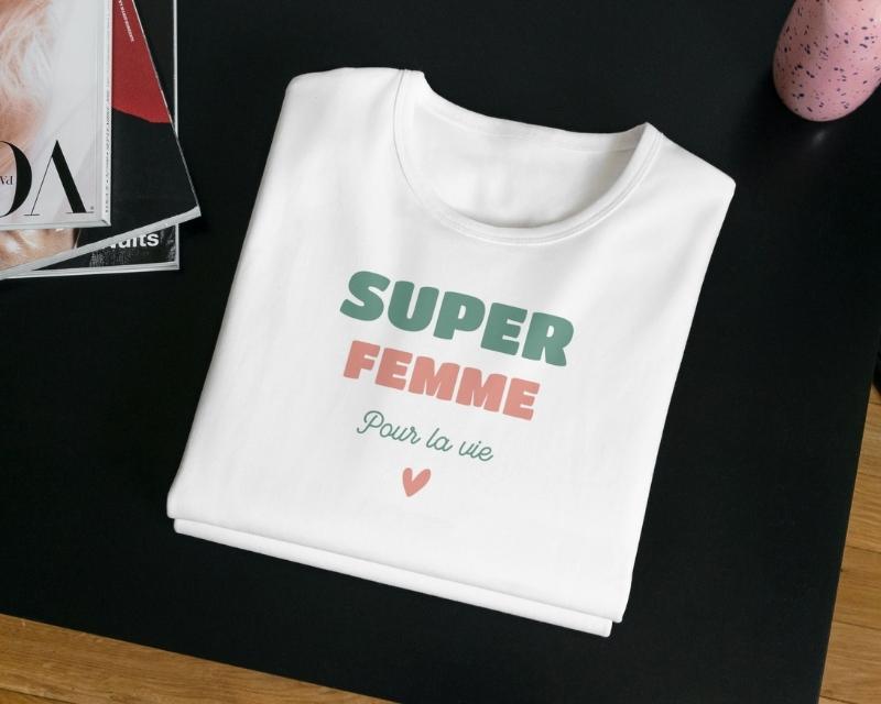 T-shirt femme personnalisé - Super Femme
