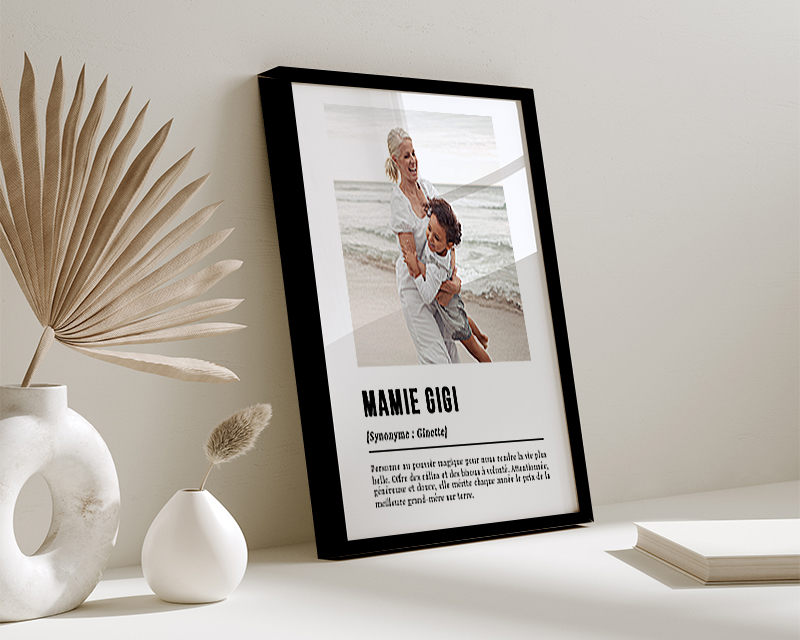 Affiche Définition avec photo - Mamie