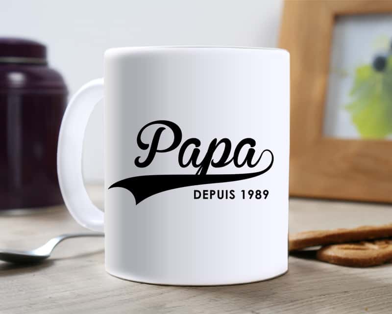 Mug personnalisé - Papa depuis