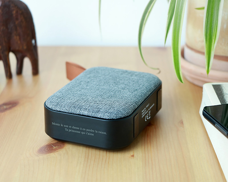 Enceinte portable Bluetooth - Message personnalisé