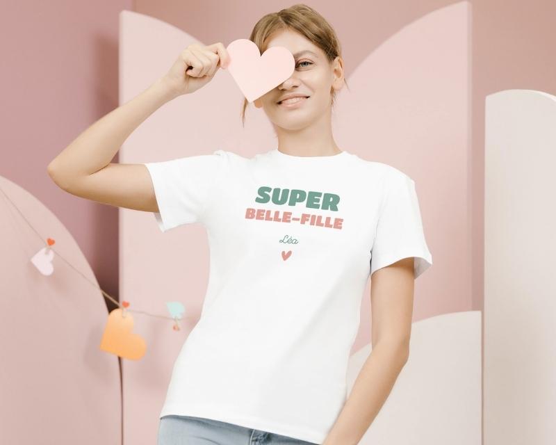 T-shirt femme personnalisé - Super Belle-Fille