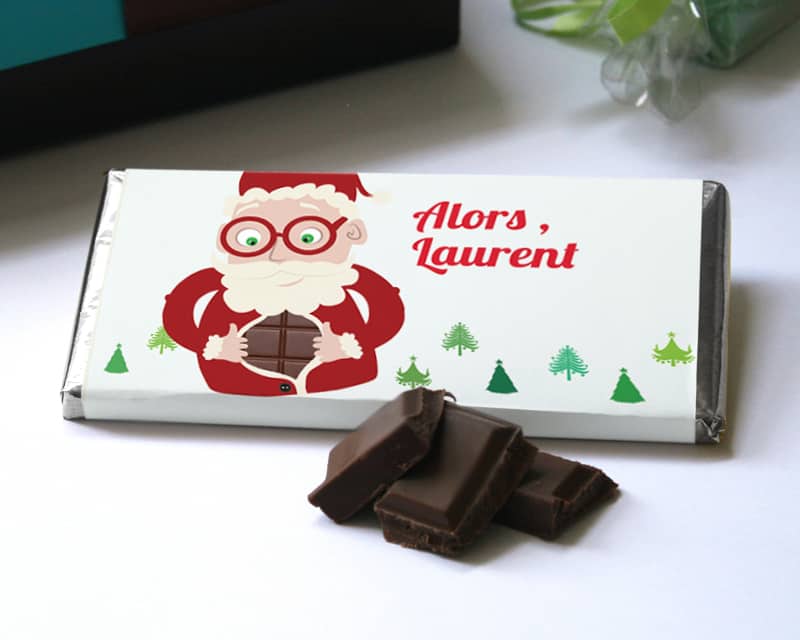 Tablette de chocolat Noël