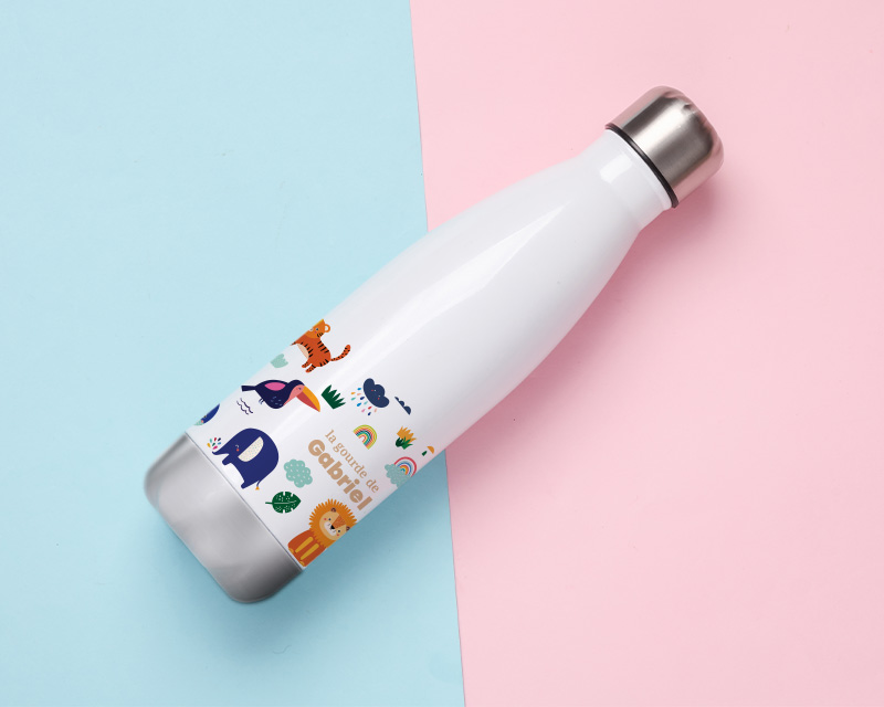 Gourde personnalisée pour enfant - Animaux
