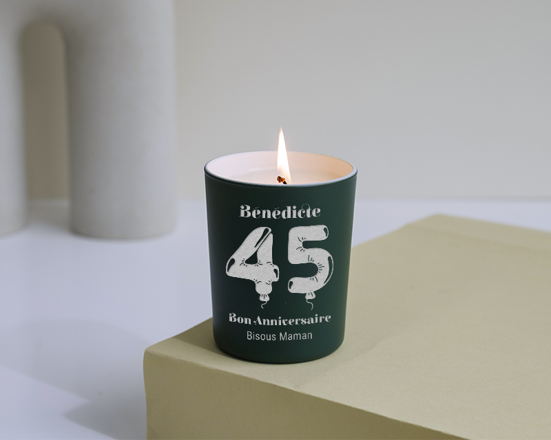 Bougie personnalisable parfumée - Ballons d'anniversaire