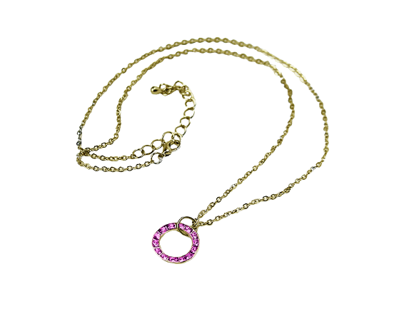 Collier doré avec Cristaux Swarovski® (coloris aléatoire)
