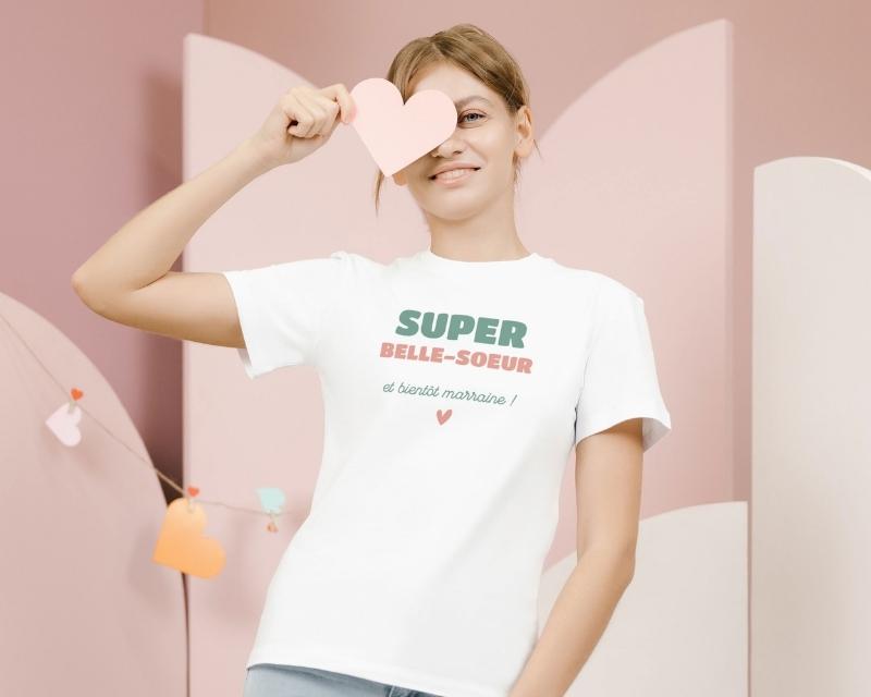 T-shirt femme personnalisé - Super Belle-Soeur