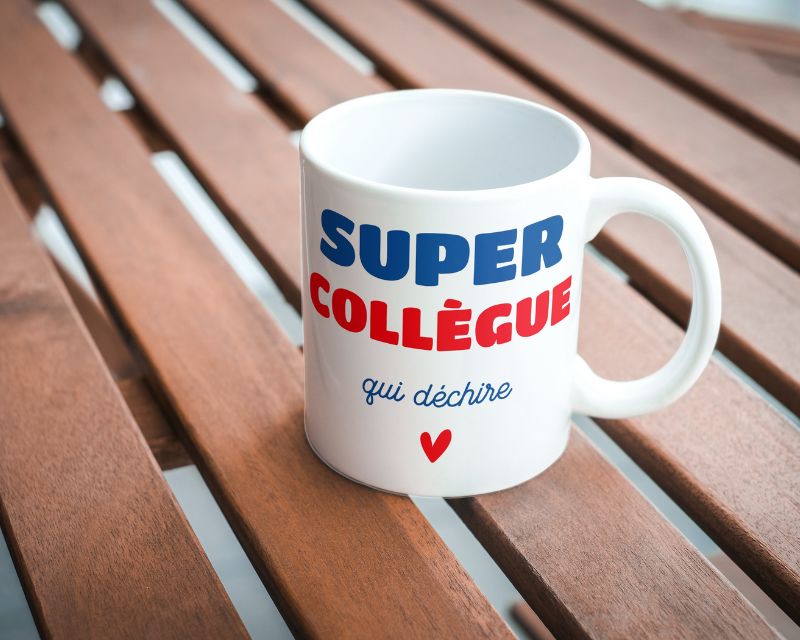 Tasse personnalisée Super Collègue avec prénom ou message | Cadeaux.com