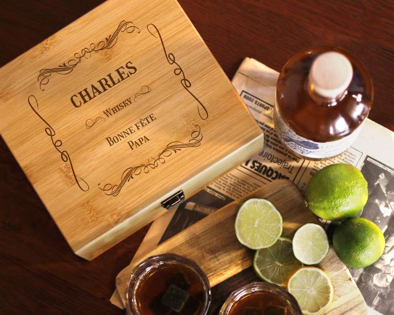 Coffret de dégustation whisky personnalisé