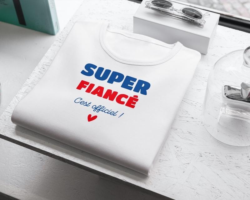 T-shirt homme personnalisé - Super Fiancé
