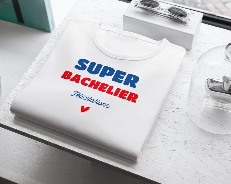 T-shirt homme personnalisé - Super Bachelier