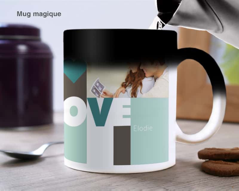 Mug photo personnalisé - LOVE
