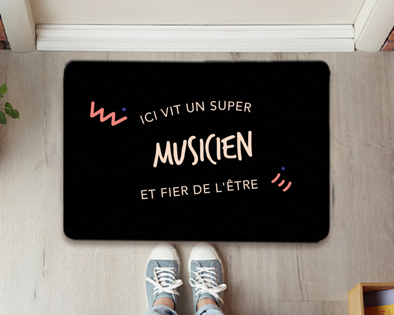 Paillasson personnalisé - Musicien