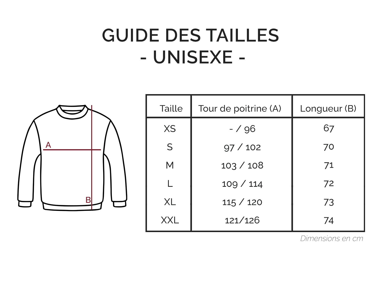 Sweat brodé personnalisé unisexe - Mariage