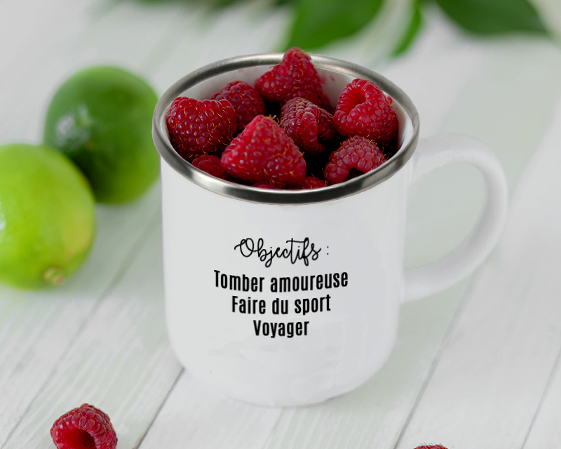 Tasse en émail personnalisée - Summer Vibes