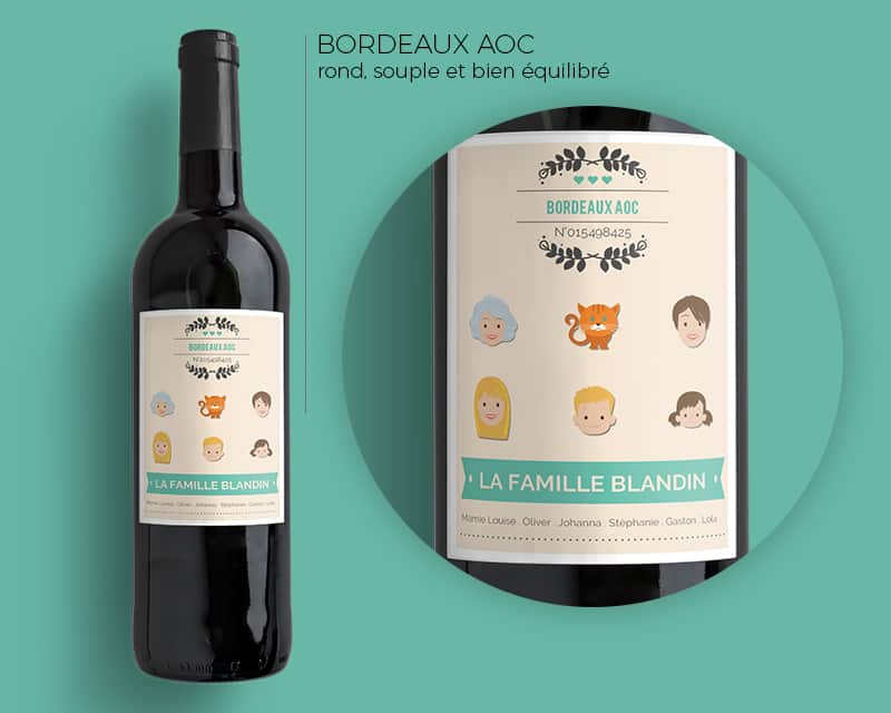 Bouteilles de vin de Bordeaux Family Circus
